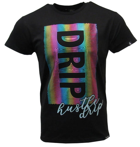 MEN BLACK DRIP GLITTERY TSHIRT