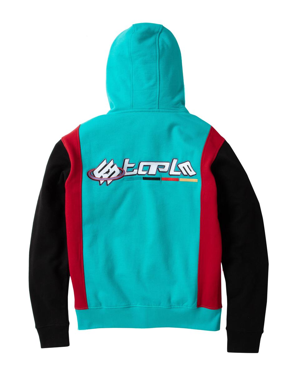 MEN TEAL STAPLE BELMONT ZIP HOODIE