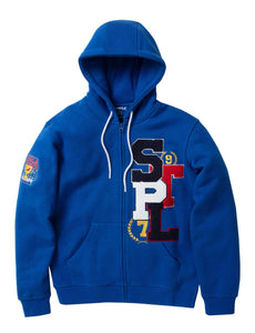 MEN BLUE STAPLE DECATUR ZIP HOODIE