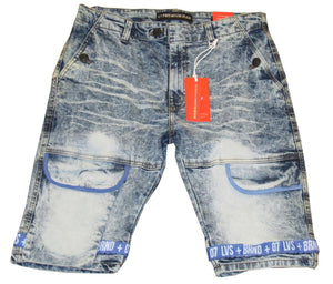 MEN Dk. INDIGO/ ROYAL LAVISH DENIM SHORTS