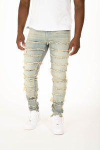 MEN PREMIUM STRETCH DENIM with MULTI CUT/SEW