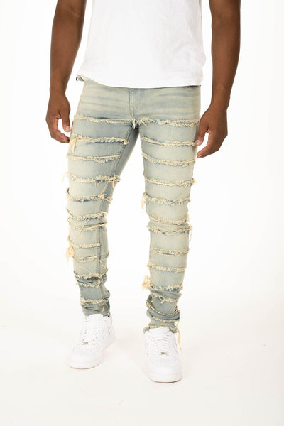 MEN PREMIUM STRETCH DENIM with MULTI CUT/SEW