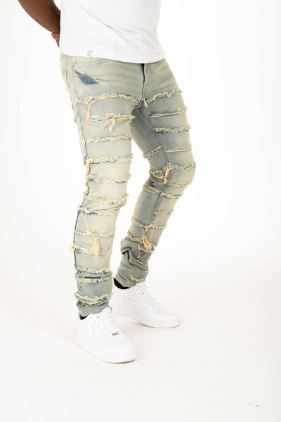 MEN PREMIUM STRETCH DENIM with MULTI CUT/SEW