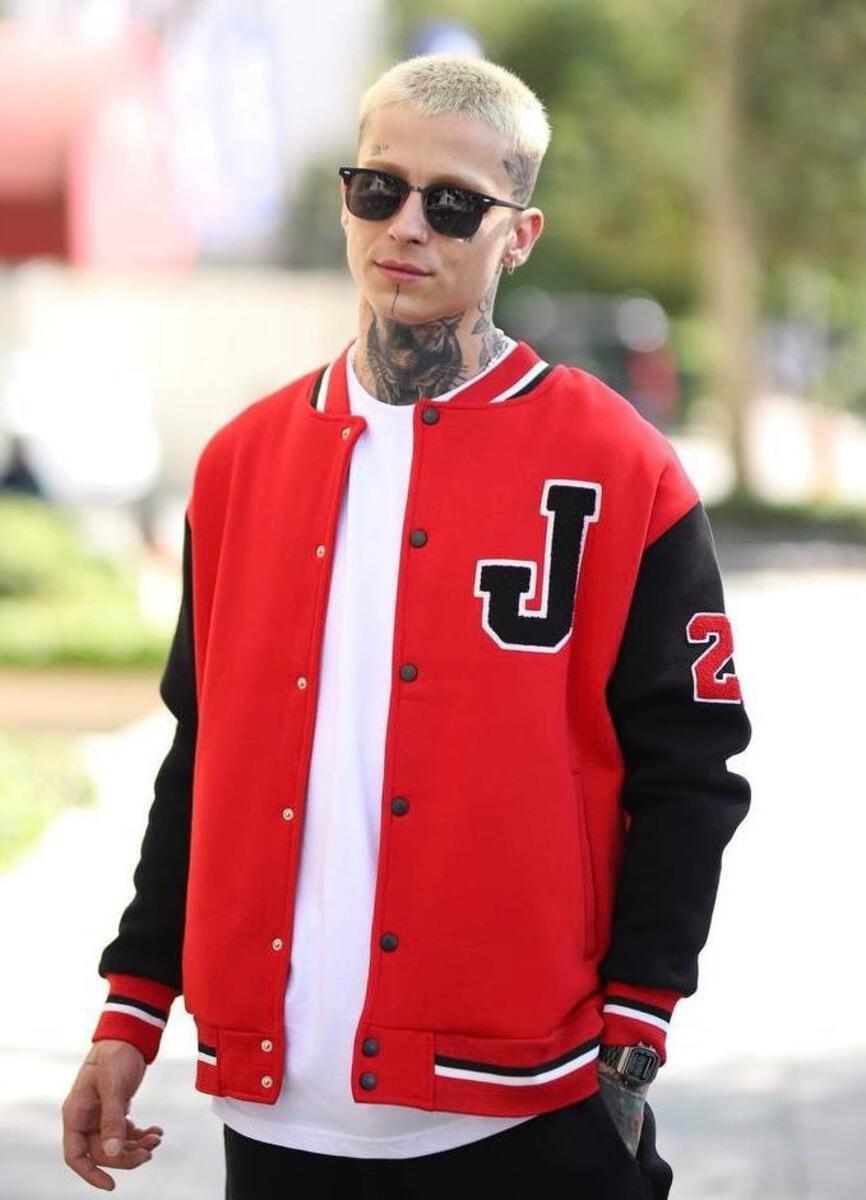 MEN RED/ BLACK JORDAN AIR NBA JACKET