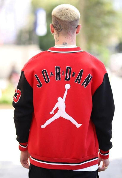 MEN RED/ BLACK JORDAN AIR NBA JACKET