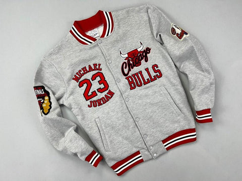 MEN GRAY MJ 23 CHICAGO BULLS NBA JACKET