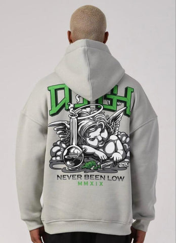 MEN GRAY DUGH ANGEL HOODIE