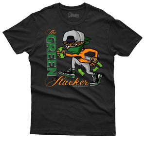 MEN BLACK THE GREEN STACKER TSHIRT