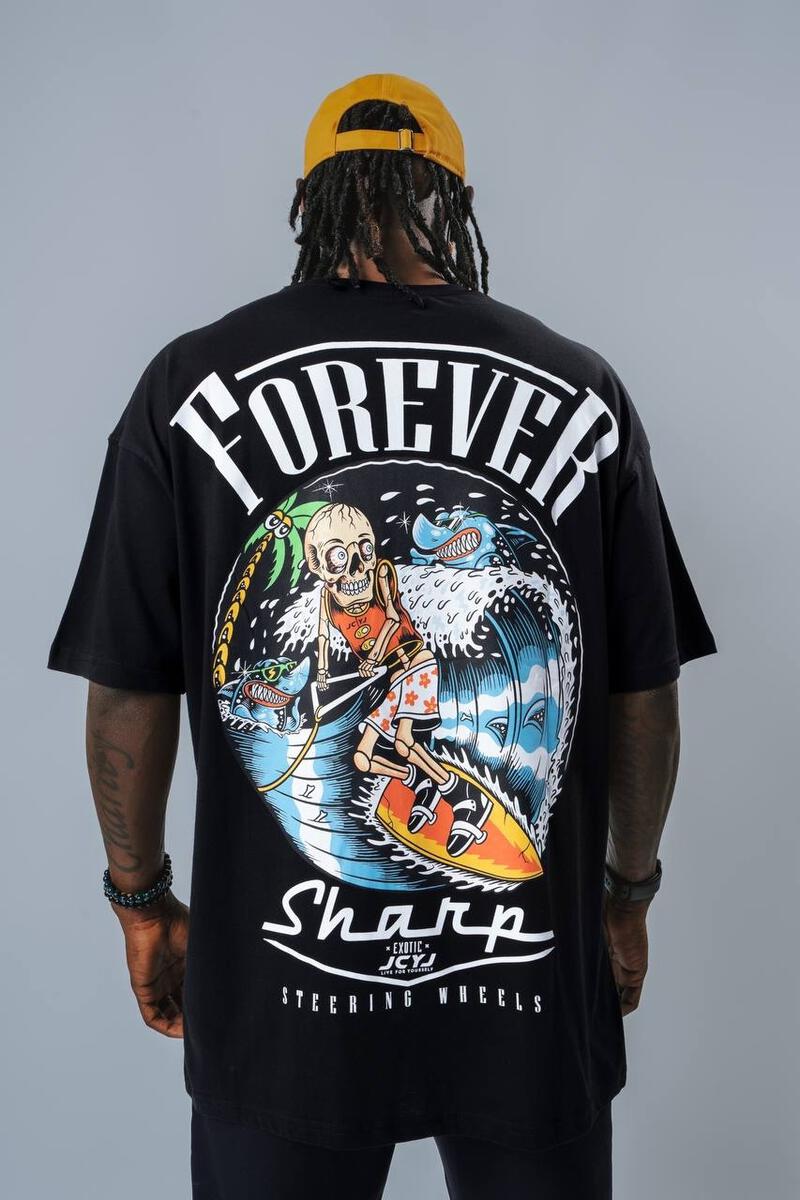 MEN BLACK FOREVER SHARP TSHIRT