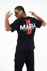 MEN BLACK MAFIA 2 TSHIRT