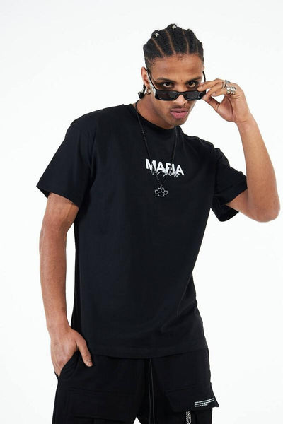 MEN BLACK MAFIA 2 TSHIRT