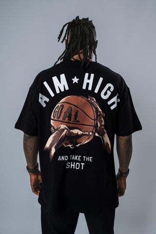 MEN BLACK AIM HIGH TSHIRT