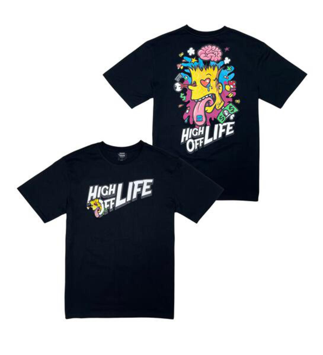 MEN BLACK GENUINE HIGH OF LIFE TEE