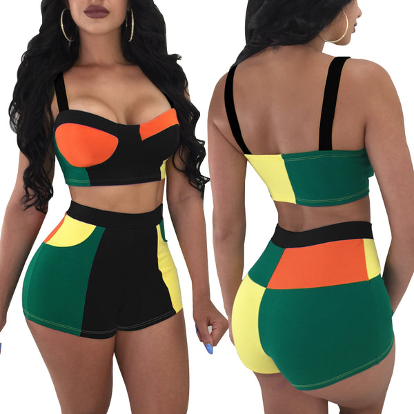 Multi color short set