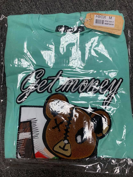 GET MONEY BEAR SET MINT Tshirt