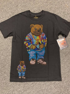 Men Glittery Cool Bear Tshirt