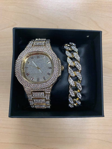 Iced Out Watch set