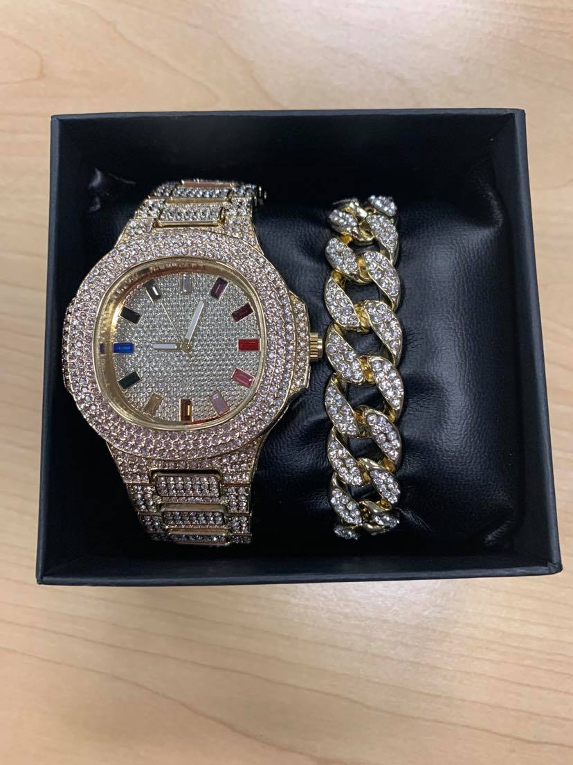 Iced Out Colors # Watch set