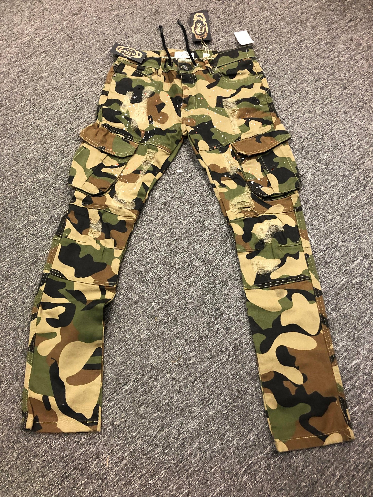 Men carpenter Camo Twill Cargo Pants