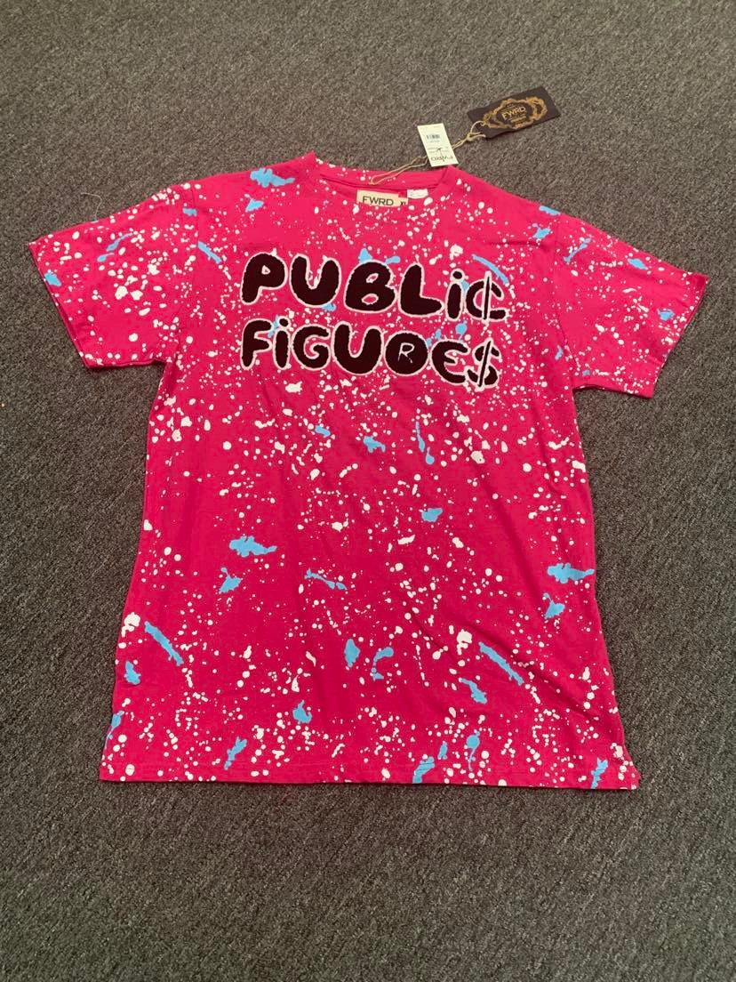 Men PUBLIC FIGURE Pinkish Short Sleeve Tshirt