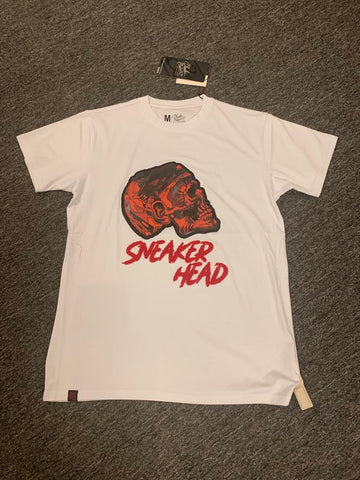 MENS WHITE SNEAKER HEAD TEE