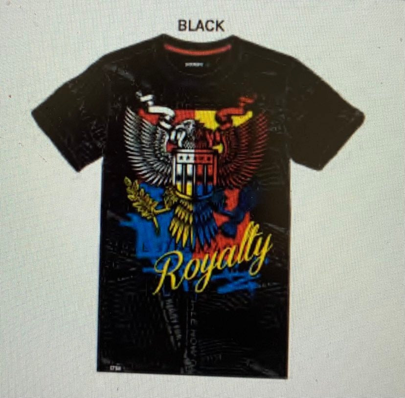 MEN GRAPHIC BLACK EAGEL TEE