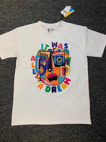 MEN WHITE IT WAS ALL A DREAM TEE