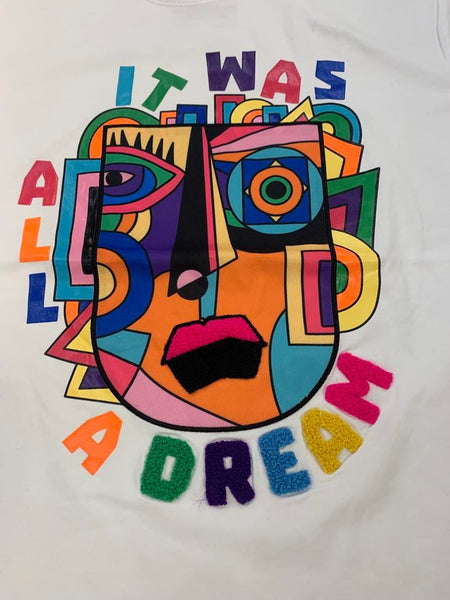 MEN WHITE IT WAS ALL A DREAM TEE