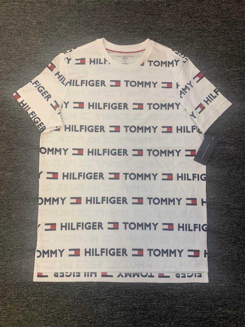 MEN WHITE TOMMY HILFIGER BOLD ALL OVER TEE