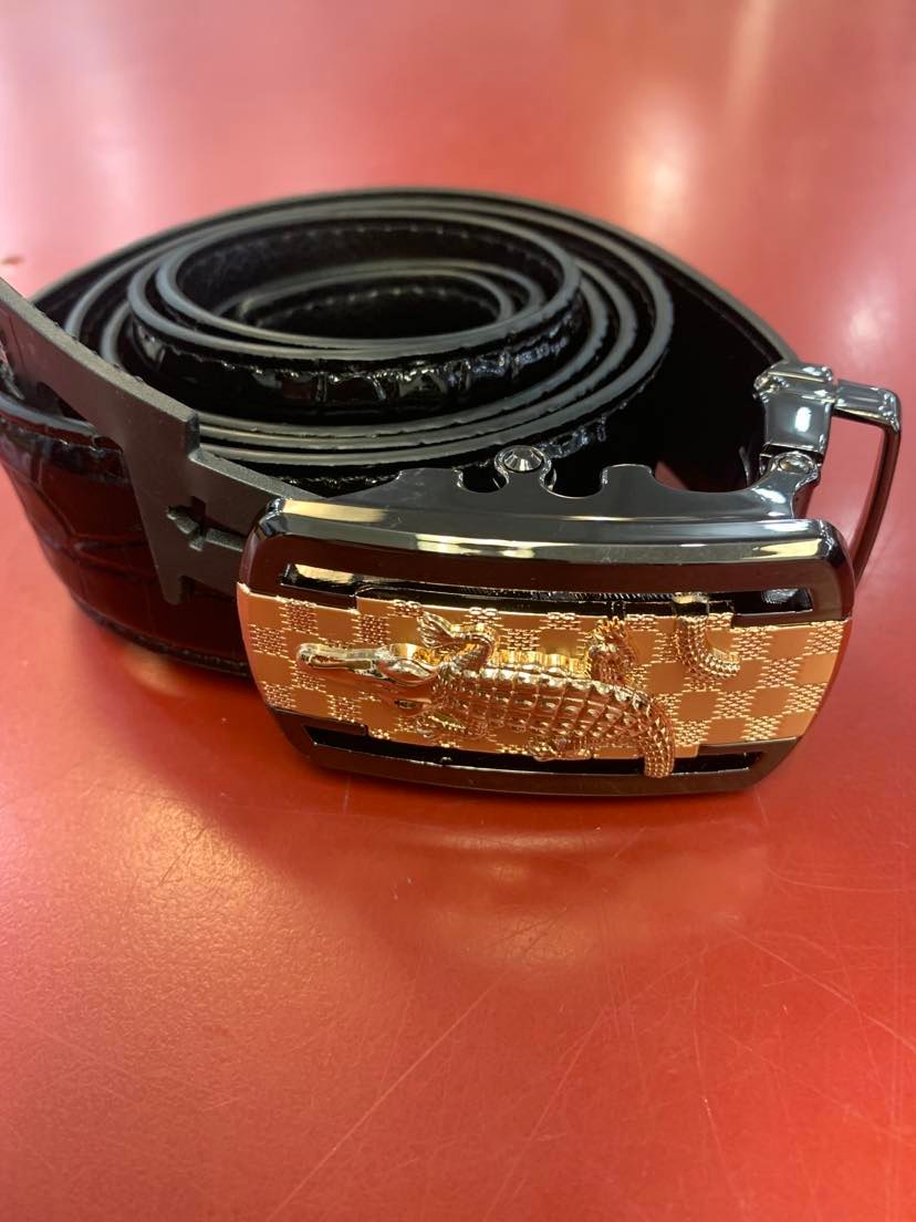 Men & Women Rivelli Black band Alligator Style Belt