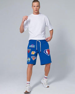 MEN BLUE NBA TEAM SHORT