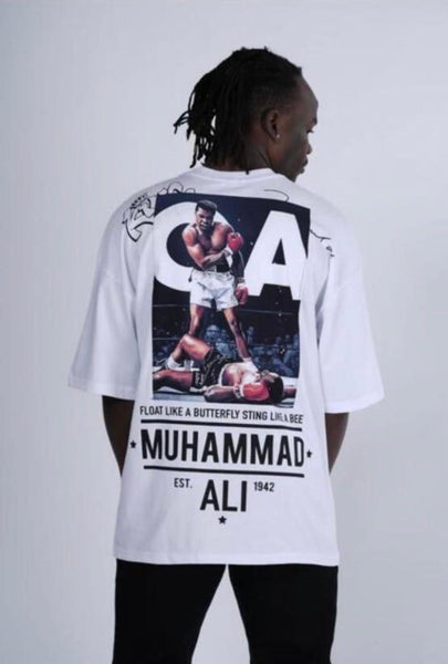 MEN WHITE  MUHAMMAD ALI TSHIRT