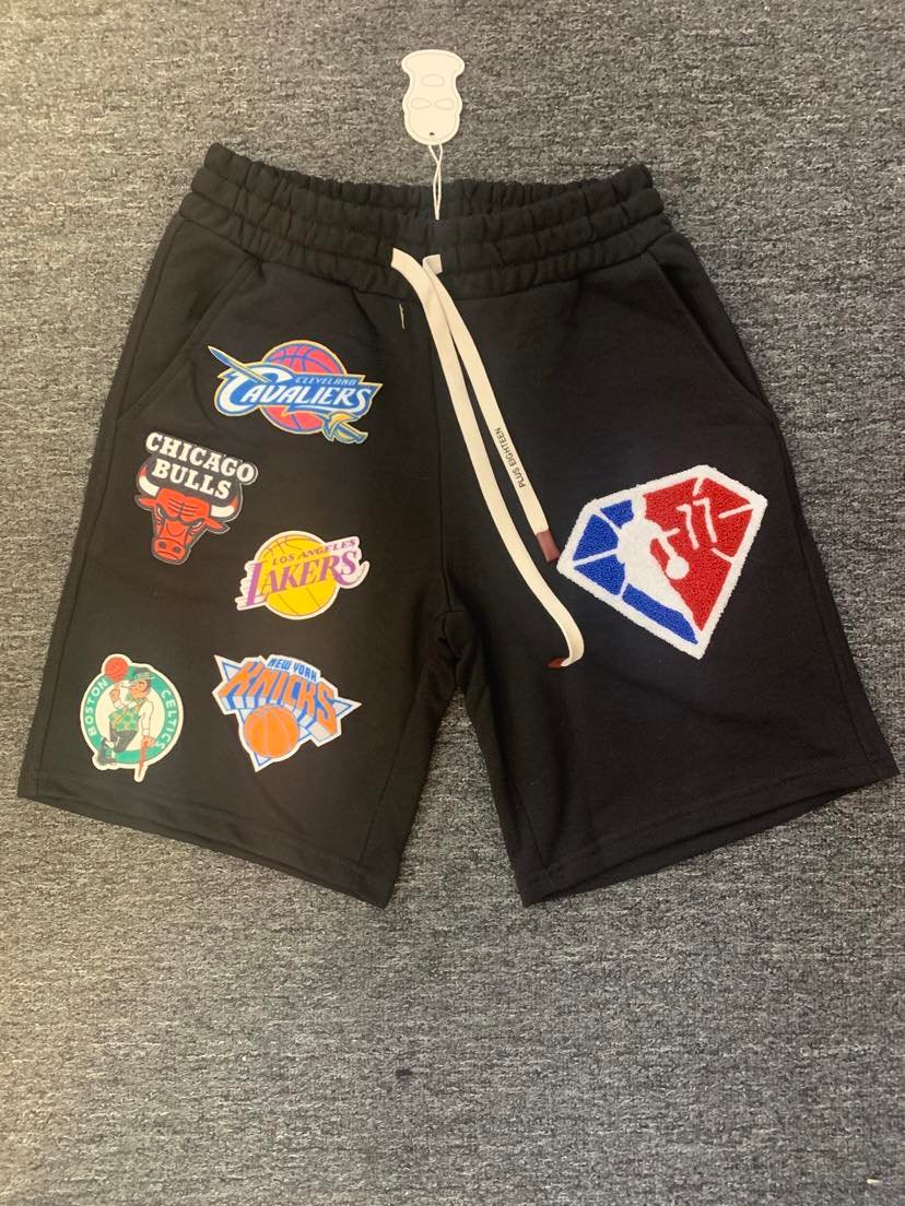 MEN BLACK NBA TEAM SHORT