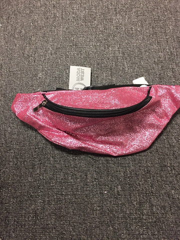 Pink glittery fanny pack