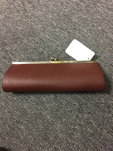 Brown Long slim clutch