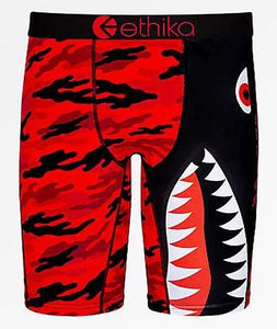 CAMO red/blk Printed fashion pants