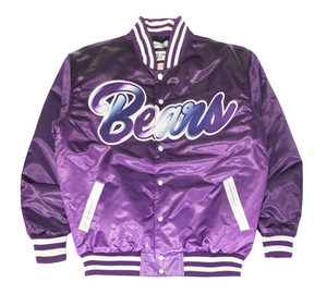 MEN PURPLE PIPPEN HIGH SCHOOL SATIN JACKET