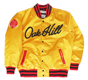 MEN YELLOWISH GOLD ANTHONY HIGH SCHOOL SATIN JACKET