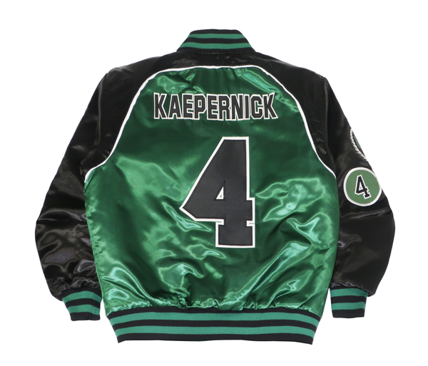 MEN GREEN PITMAN KAP HIGH SCHOOL SATIN JACKET