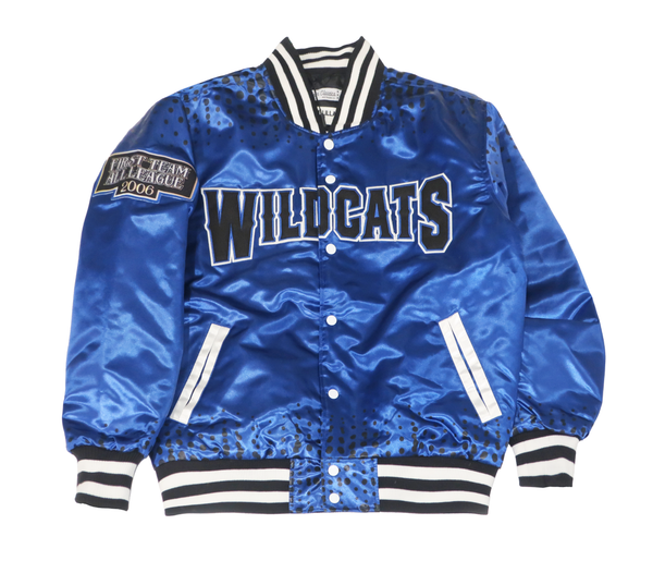 MEN BLUE LILLARD HIGH SCHOOL SATIN JACKET