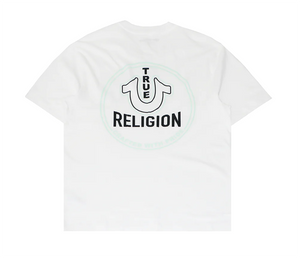 MEN WHITE TRUE U ON THE BACK TRUE RELIGION TEE