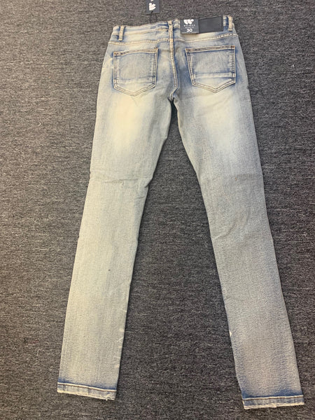 MEN ANTIQUE BLEACH DISTREESED DENIM