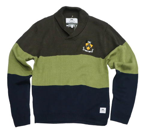 MEN GREEN ETHIK CARDIGN SWEATER