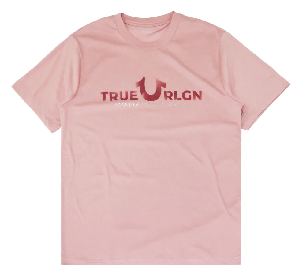 MEN PINK DESIGN TRUE RELIGION TEE