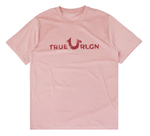 MEN PINK DESIGN TRUE RELIGION TEE