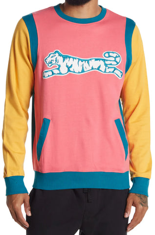 MEN LETIGRE DIVE IN COLOR BLOCK PULLOVER SWEATSHIRT IN MULTI