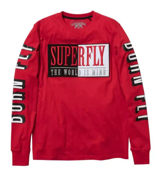 MENS RED BORN FLY SUPER FLYER SWEATER