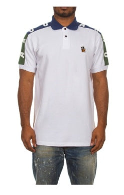 MEN AKOO BLUE/WHITE GREENWOOD SS POLO