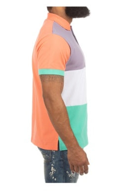 MEN AKOO MULTI COLOR BLOCK SS POLO