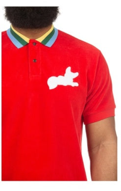 MEN AKOO RED ROYAL SS POLO SHIRT